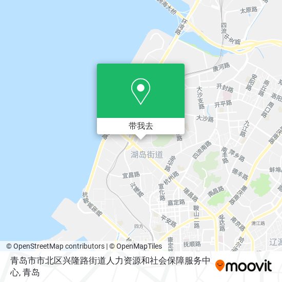 青岛市市北区兴隆路街道人力资源和社会保障服务中心地图