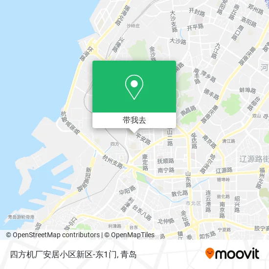 四方机厂安居小区新区-东1门地图