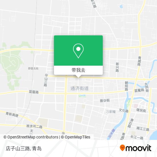 店子山三路地图
