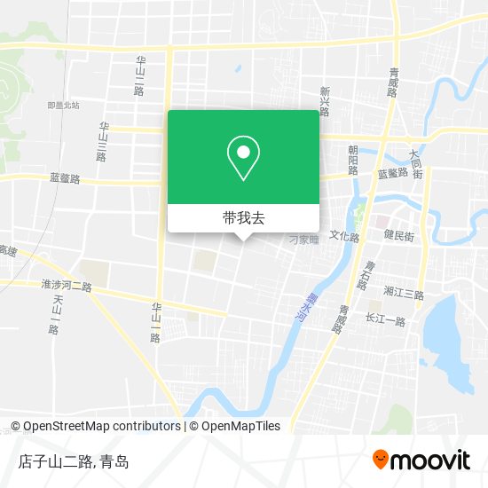 店子山二路地图