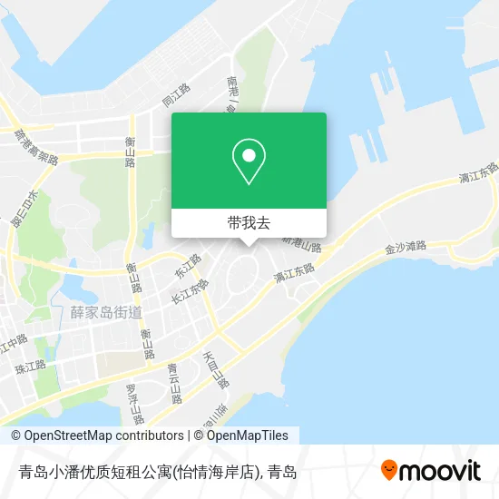 青岛小潘优质短租公寓(怡情海岸店)地图