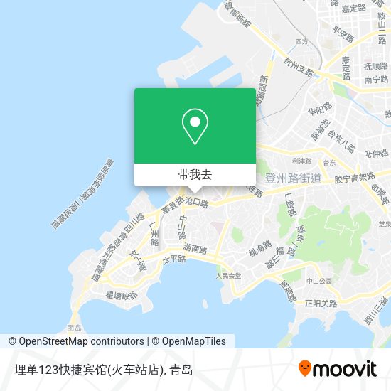 埋单123快捷宾馆(火车站店)地图