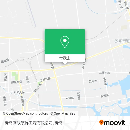 青岛闽联装饰工程有限公司地图