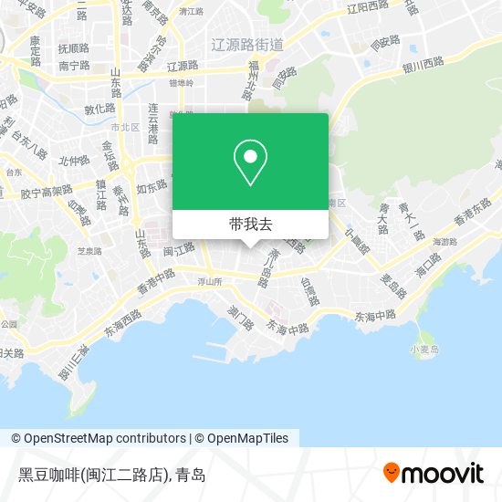 黑豆咖啡(闽江二路店)地图