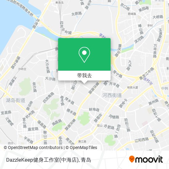 DazzleKeep健身工作室(中海店)地图