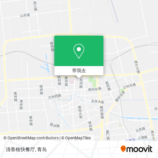 清香格快餐厅地图