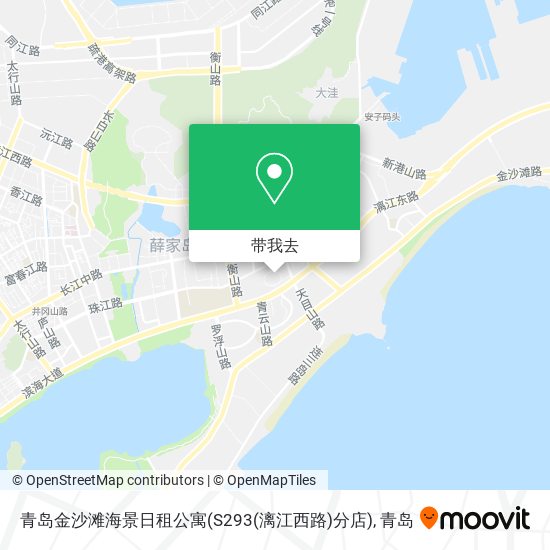 青岛金沙滩海景日租公寓(S293(漓江西路)分店)地图