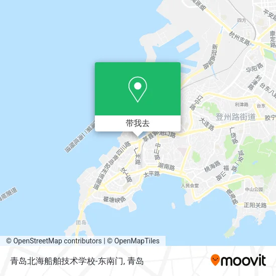 青岛北海船舶技术学校-东南门地图