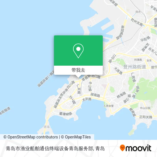 青岛市渔业船舶通信终端设备青岛服务部地图