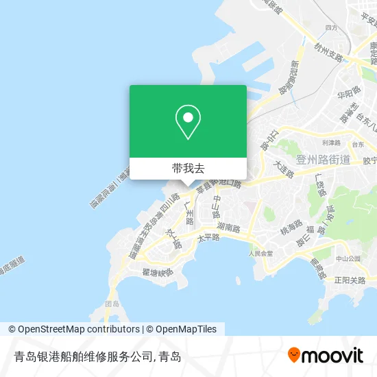 青岛银港船舶维修服务公司地图