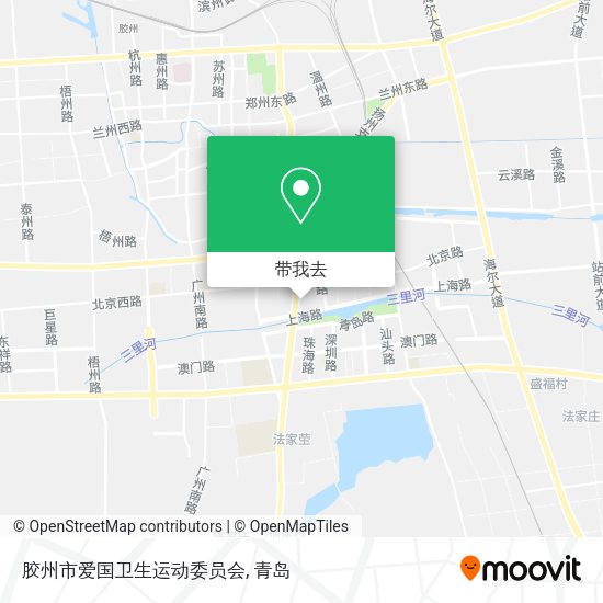 胶州市爱国卫生运动委员会地图