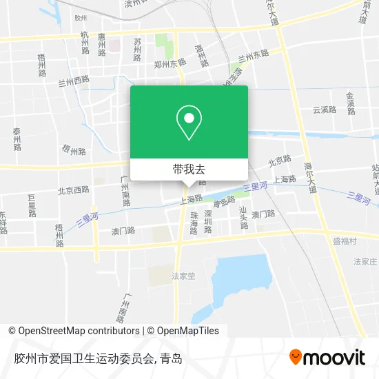 胶州市爱国卫生运动委员会地图