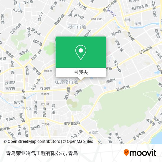 青岛荣亚冷气工程有限公司地图