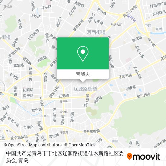 中国共产党青岛市市北区辽源路街道佳木斯路社区委员会地图