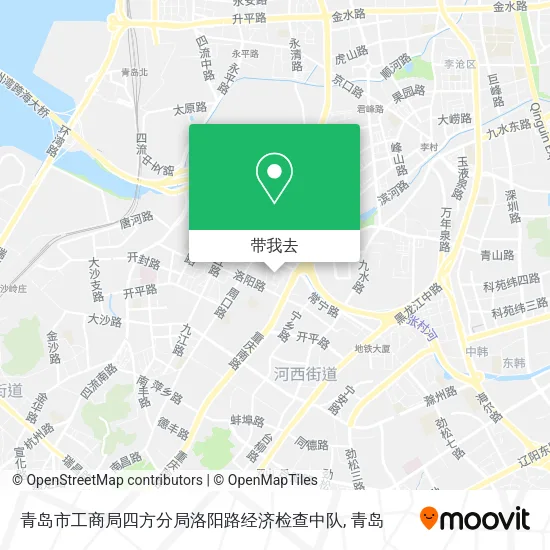 青岛市工商局四方分局洛阳路经济检查中队地图