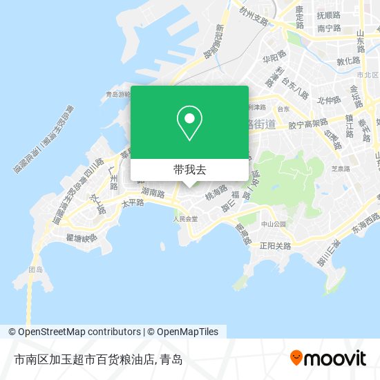 市南区加玉超市百货粮油店地图