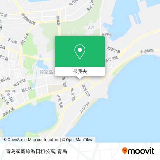 青岛家庭旅游日租公寓地图