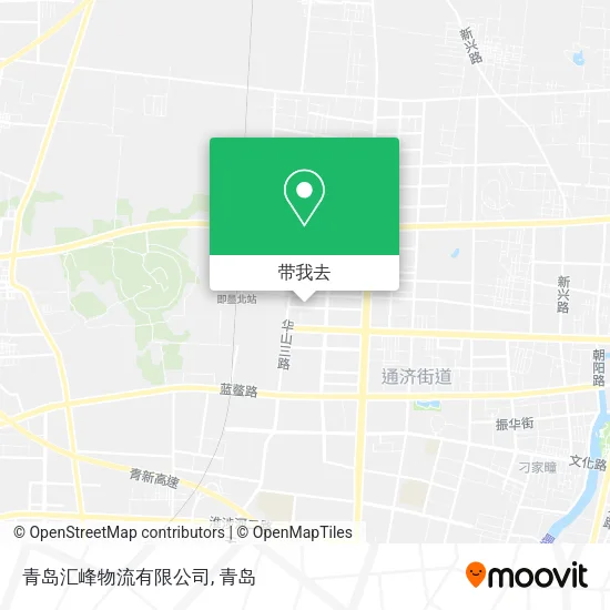 青岛汇峰物流有限公司地图