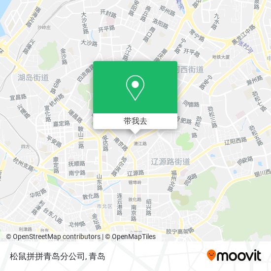 松鼠拼拼青岛分公司地图