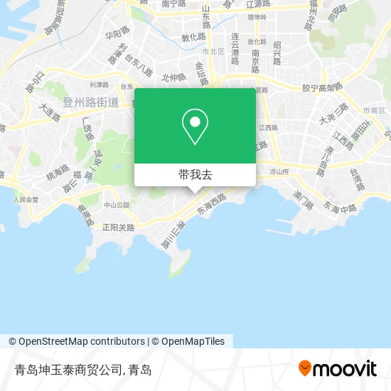 青岛坤玉泰商贸公司地图
