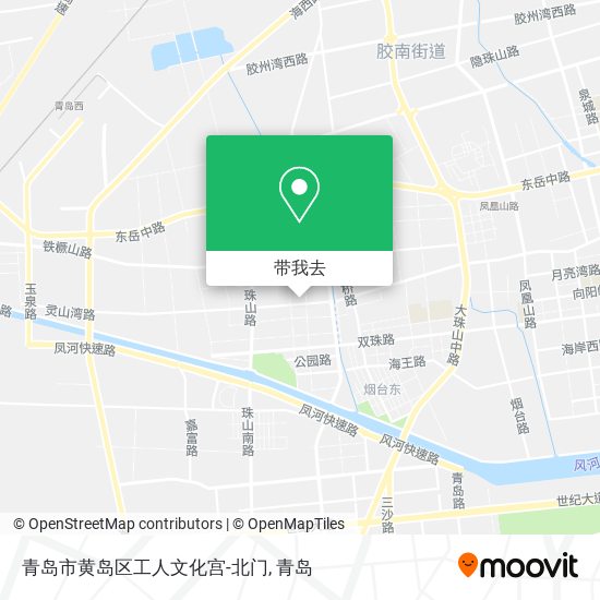 青岛市黄岛区工人文化宫-北门地图