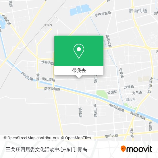 王戈庄四居委文化活动中心-东门地图