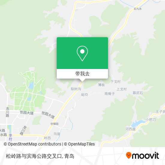 松岭路与滨海公路交叉口地图