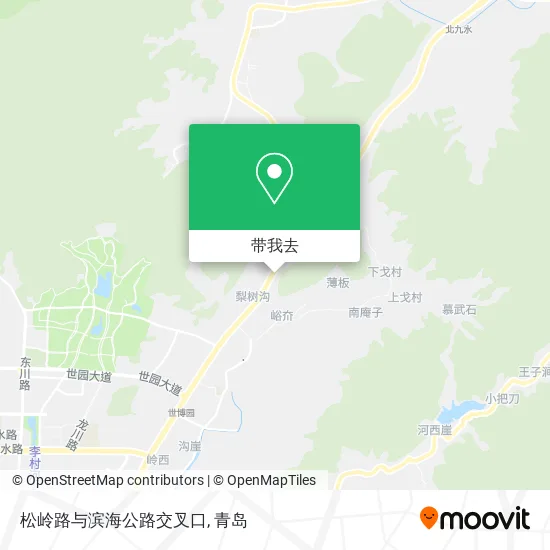 松岭路与滨海公路交叉口地图