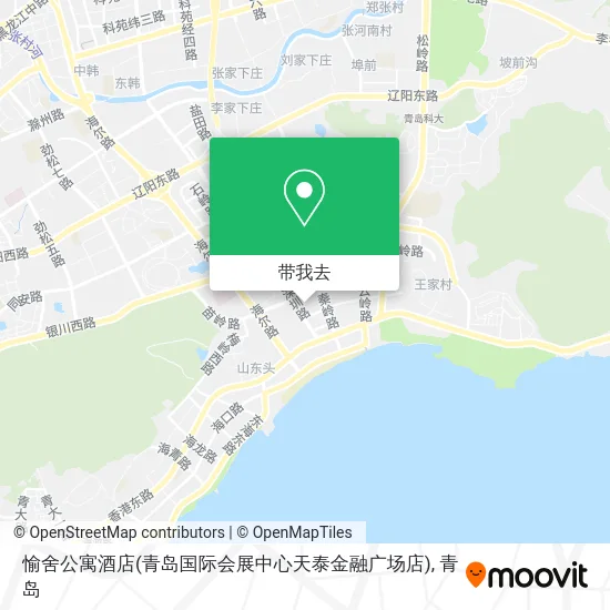 愉舍公寓酒店(青岛国际会展中心天泰金融广场店)地图