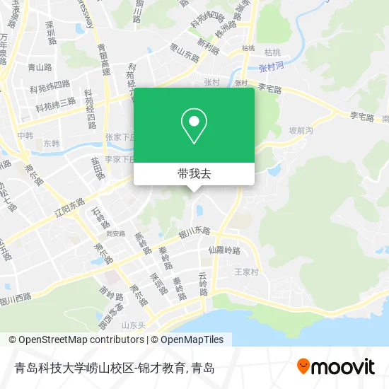 青岛科技大学崂山校区-锦才教育地图