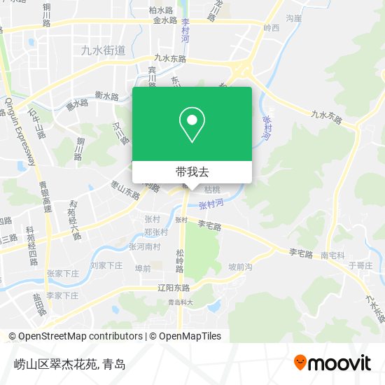 崂山区翠杰花苑地图