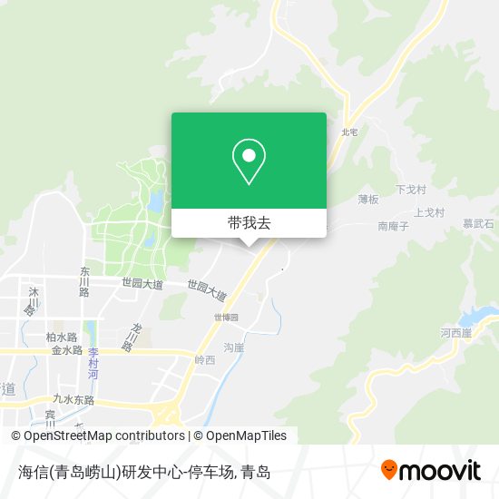 海信(青岛崂山)研发中心-停车场地图