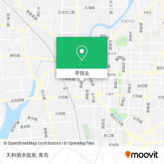 天和酒水批发地图