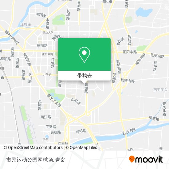 市民运动公园网球场地图