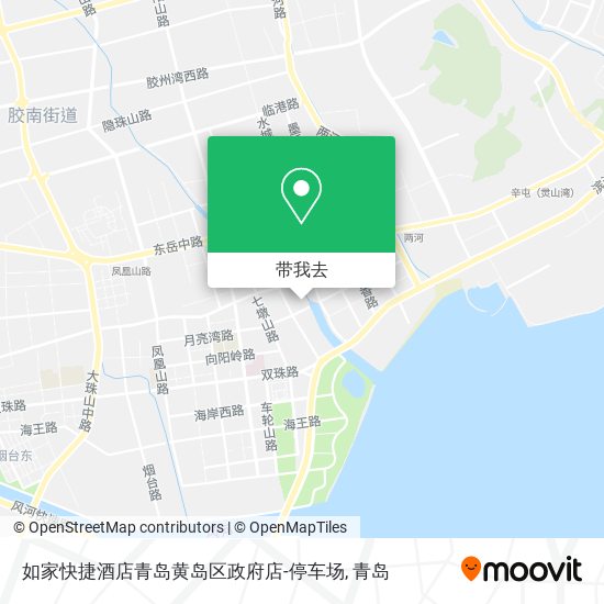 如家快捷酒店青岛黄岛区政府店-停车场地图