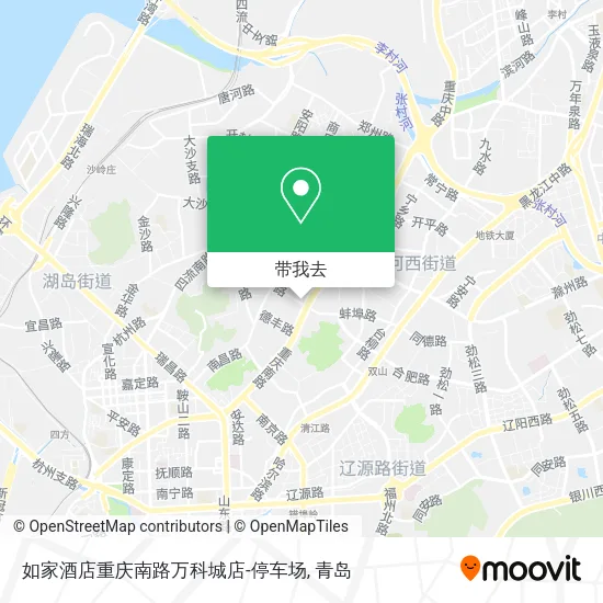 如家酒店重庆南路万科城店-停车场地图