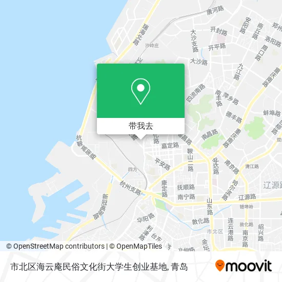 市北区海云庵民俗文化街大学生创业基地地图