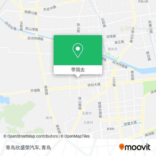 青岛欣盛荣汽车地图