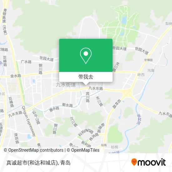 真诚超市(和达和城店)地图