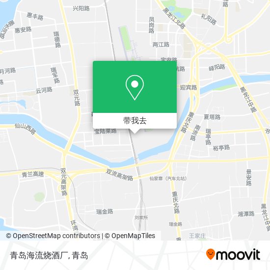 青岛海流烧酒厂地图