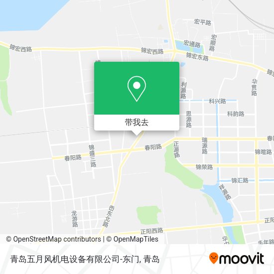 青岛五月风机电设备有限公司-东门地图