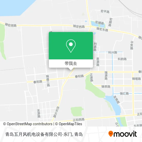 青岛五月风机电设备有限公司-东门地图
