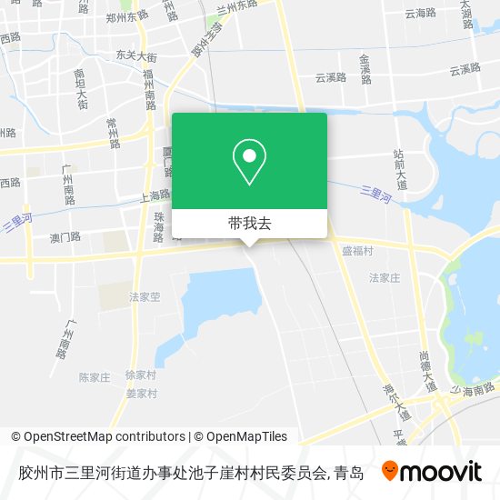 胶州市三里河街道办事处池子崖村村民委员会地图