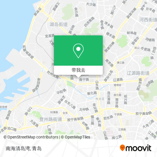南海清岛湾地图