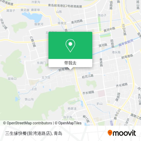 三生缘快餐(前湾港路店)地图