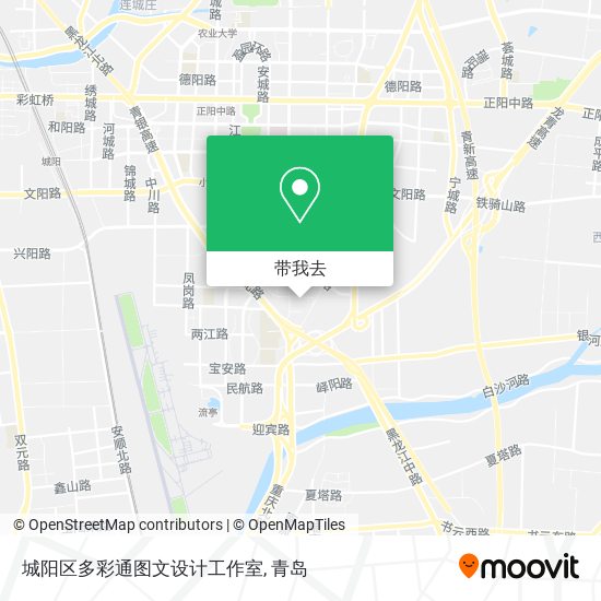 城阳区多彩通图文设计工作室地图