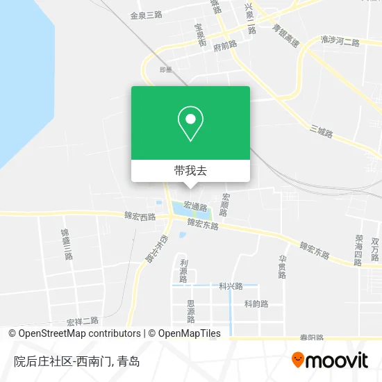 院后庄社区-西南门地图