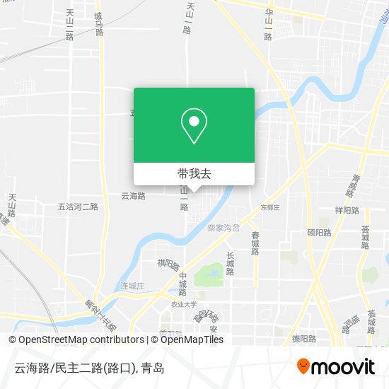 云海路/民主二路(路口)地图