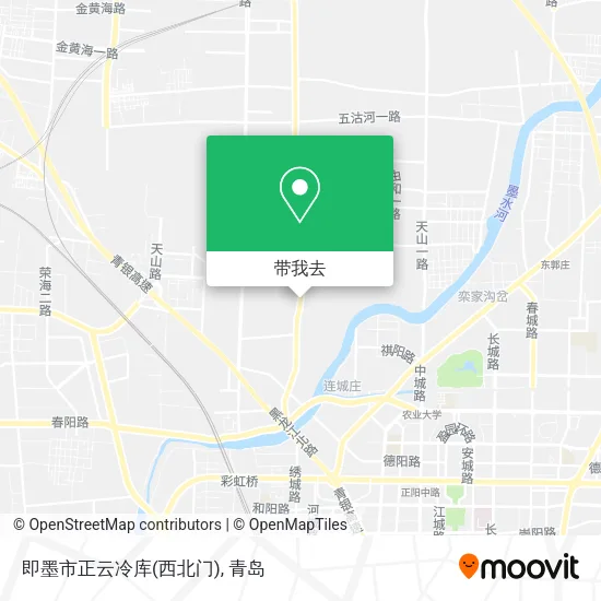 即墨市正云冷库(西北门)地图