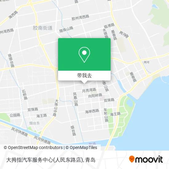 大拇指汽车服务中心(人民东路店)地图